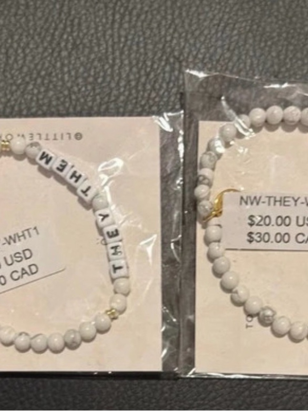 Little Words Project "They/Them"
Pronoun Bracelet